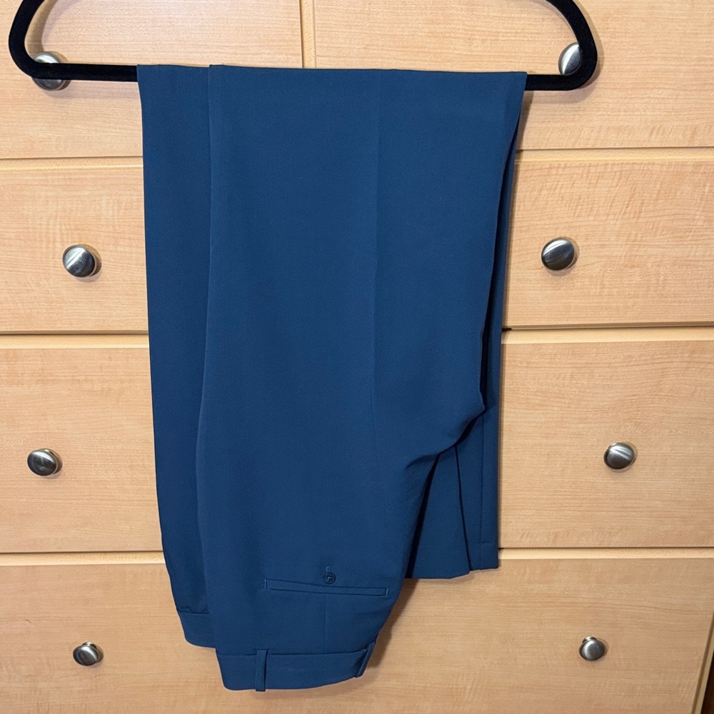 Women's Tailored Trousers in Deep Teal Blue